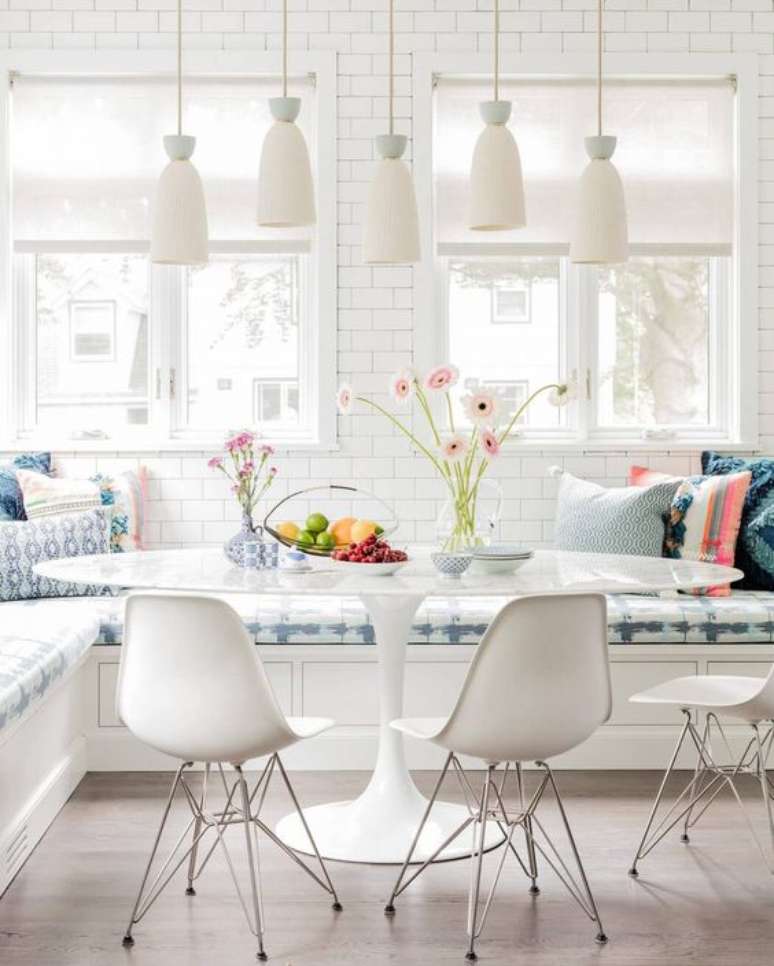 62. Sala de jantar com mesa saarinen &ndash; Via: Home adore