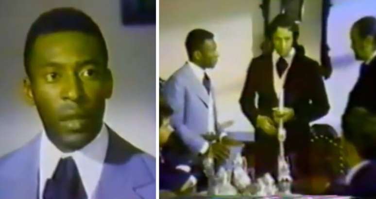 Pelé como Chico Bondade em cena do filme 'A Marcha', de 1972  