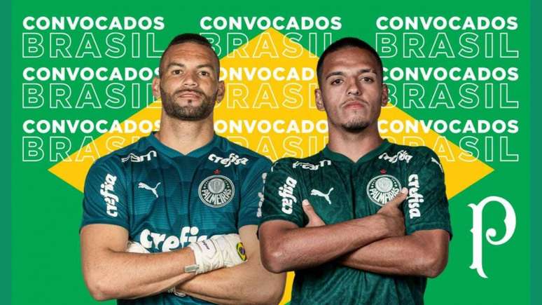 Weverton e Menino foram, mais uma vez, convocados para a Seleção Brasileira (Foto: Divulgação/Palmeiras)