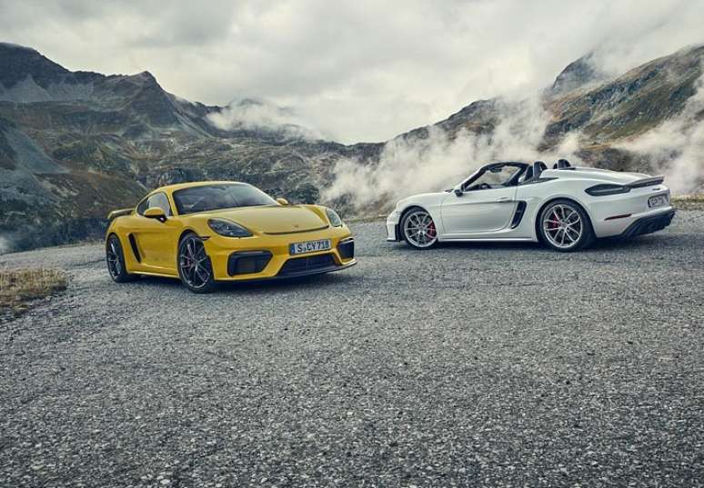 Novos Porsche 718 Cayman GT4 e 718 Spyder: encomendas abertas.
