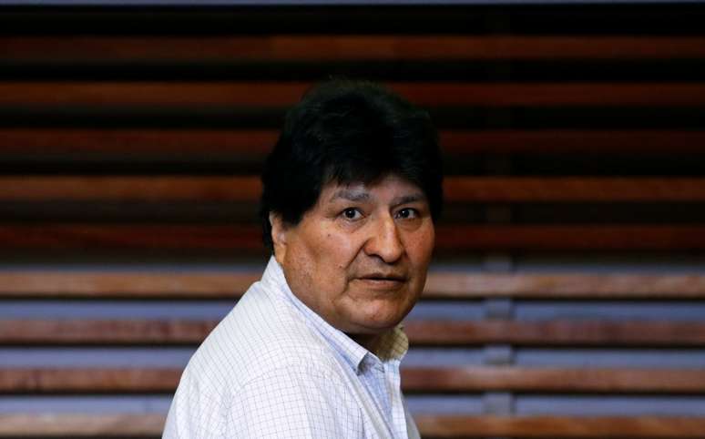 Evo Morales durante entrevista coletiva em Buenos Aires
22/10/2020 REUTERS/Agustin Marcarian