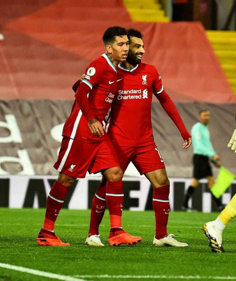 Firmino marcou o primeiro gol do Liverpool (Foto: Divulgação/ Liverpool)