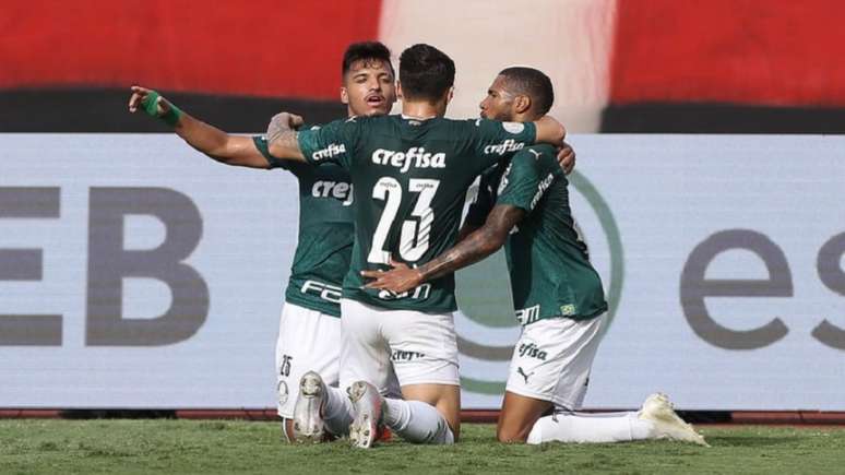 Com dois gols de Luiz Adriano e um de Wesley, Palmeiras quebrou jejum de vitórias (Foto: Cesar Greco/Palmeiras)