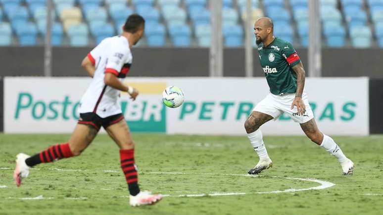 Felipe Melo foi um dos melhores em campo na partida contra o Atlético-GO (Foto: Cesar Greco/Palmeiras)