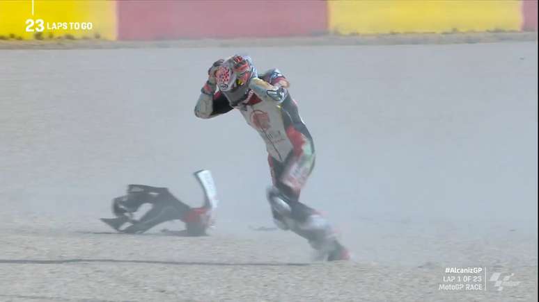 Nakagami terminou a corrida desolado 