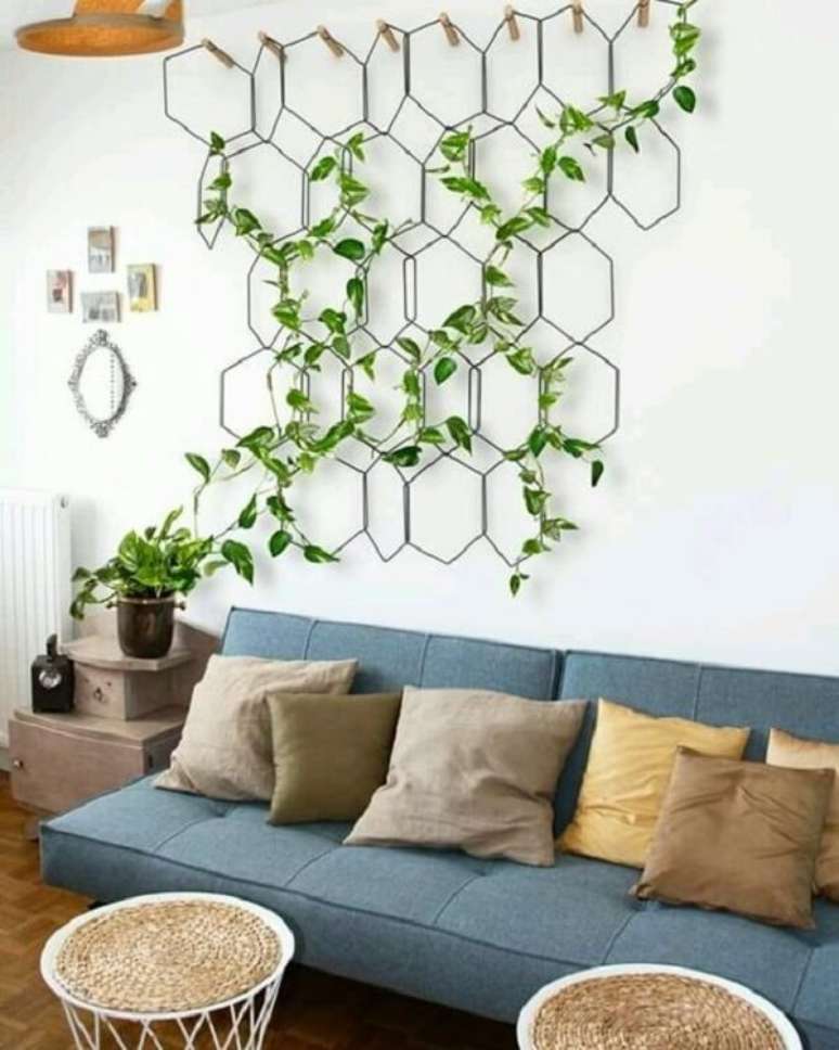 42. Use plantas trepadeiras na decoração. Fonte: Pinterest