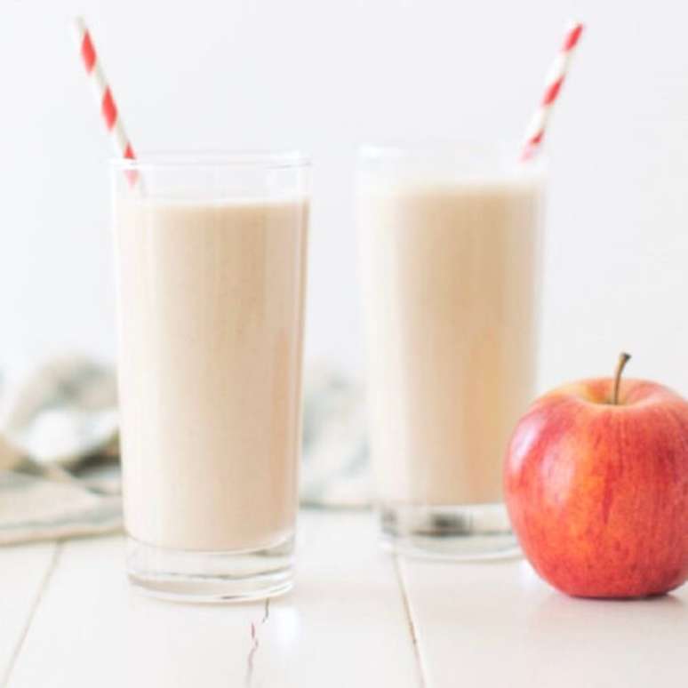 Receita de milk shake de maçã.