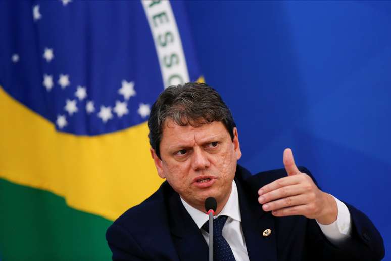 Ministro da Infraestrutura, Tarcisio Freitas. 22/4/2020. REUTERS/Ueslei Marcelino