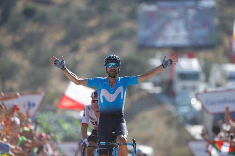 Alejandro Valverde: terceiro lugar com gosto de vitória na etapa desta terça-feira na Vuelta (Divulgação/La Vuelta)