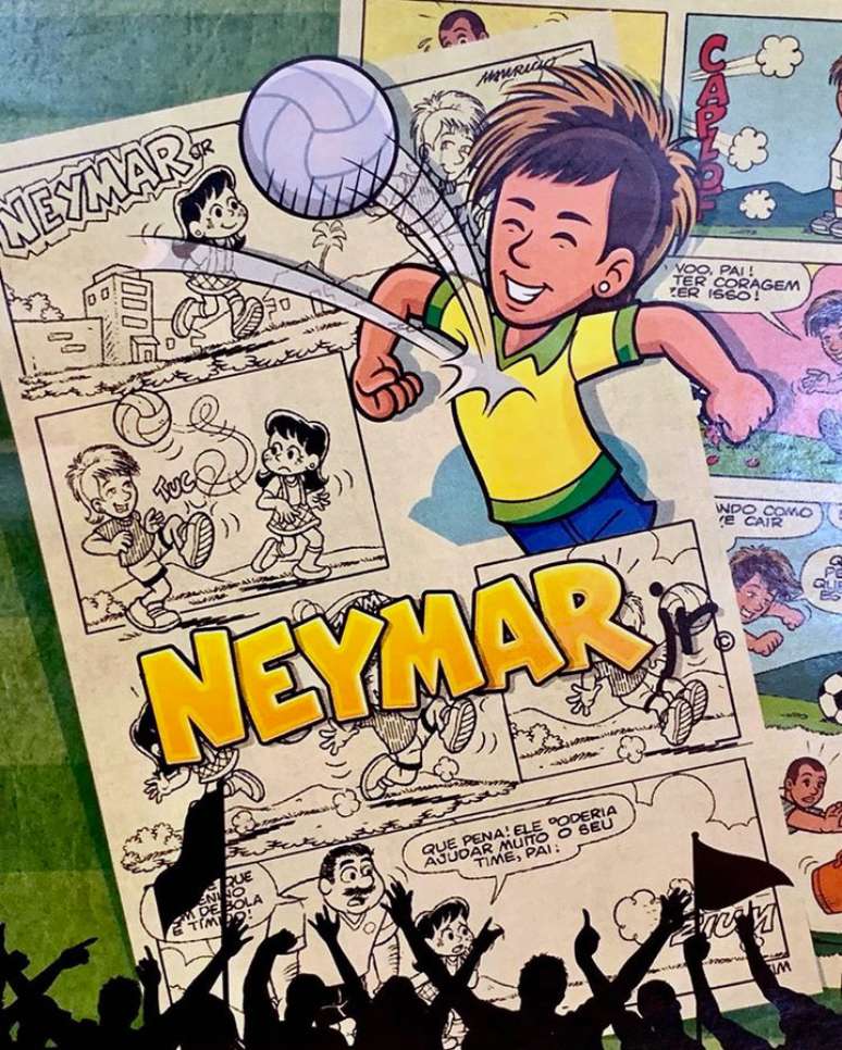 Neymar já virou personagem de Maurício de Souza (Foto: Divulgação)