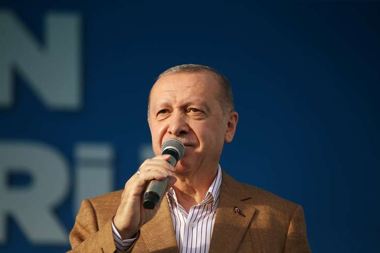 Presidente da Turquia, Tayyip Erdogan, durante cerimônia em Malatya
25/10/2020 Escritório de Imprensa da Presidência da Turquia/Divulgação via REUTERS