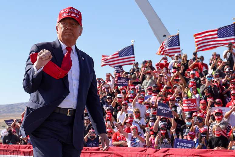Presidente dos EUA, Donald Trump, durante com&iacute;cio no Arizona
28/10/2020
REUTERS/Jonathan Ernst