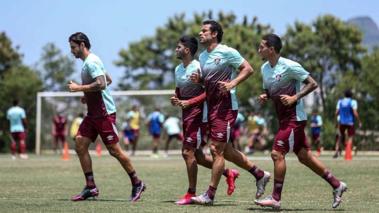 Fluminense retorna aos treinos e busca manter a regularidade no Brasileirão (Foto: LUCAS MERÇON / FLUMINENSE)