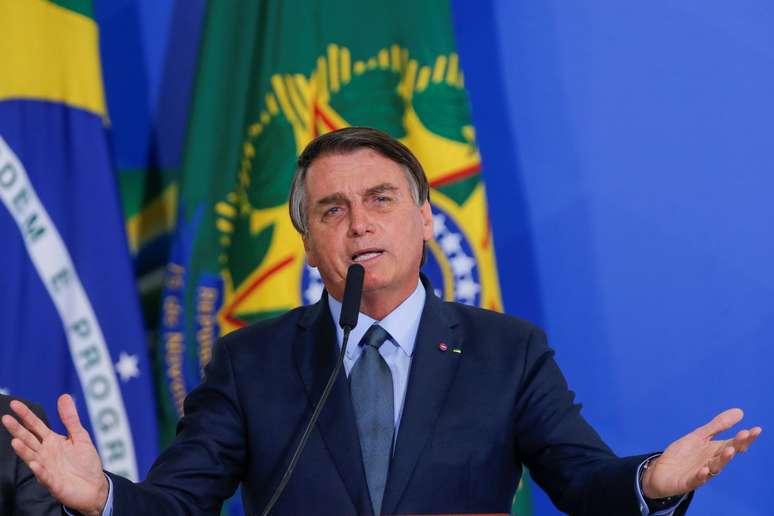 Presidente Jair Bolsonaro durante cerimônia no Palácio do Planalto
16/09/2020 REUTERS/Adriano Machado