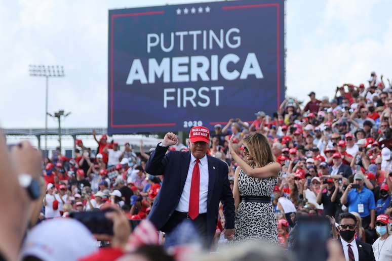 Trump faz comício em estádio em Tampa, Flórida
29/10/2020
REUTERS/Jonathan Ernst