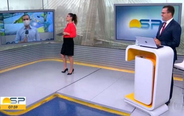 Repórter da Globo, André Luís Rosa, confundiu Sabina Simonato com Gloria Vanique 