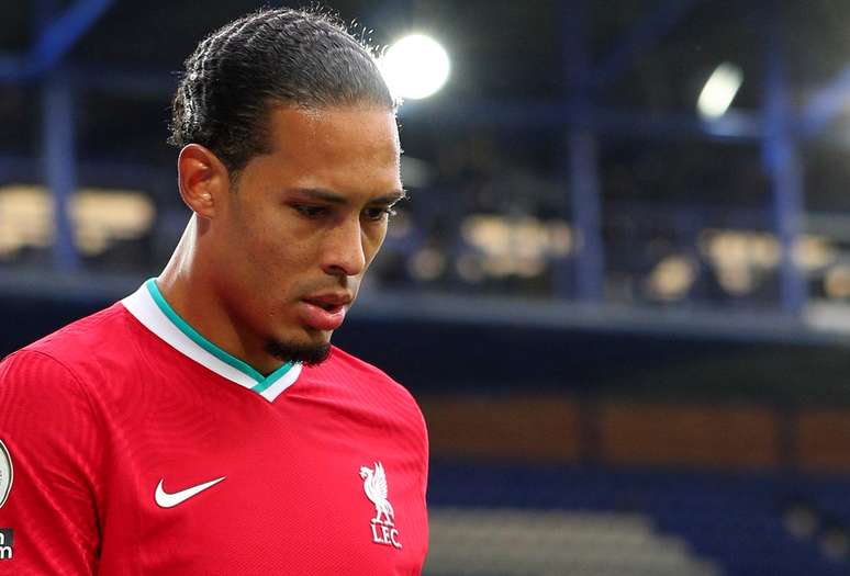 Virgil van Dijk, do Liverpool
17/10/2020
Pool via  REUTERS/Peter Byrne