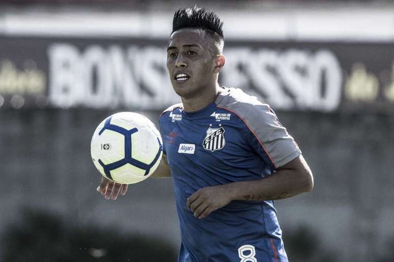 Cueva fez 16 jogos pelo Santos e deixou o clube sem marcar gols (Foto: Ivan Storti/Santos)