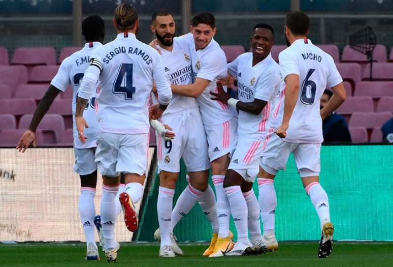 Real Madrid é o vice-líder do Campeonato Espanhol, com 13 pontos. Clube tem um jogo a menos (Foto: AFP)