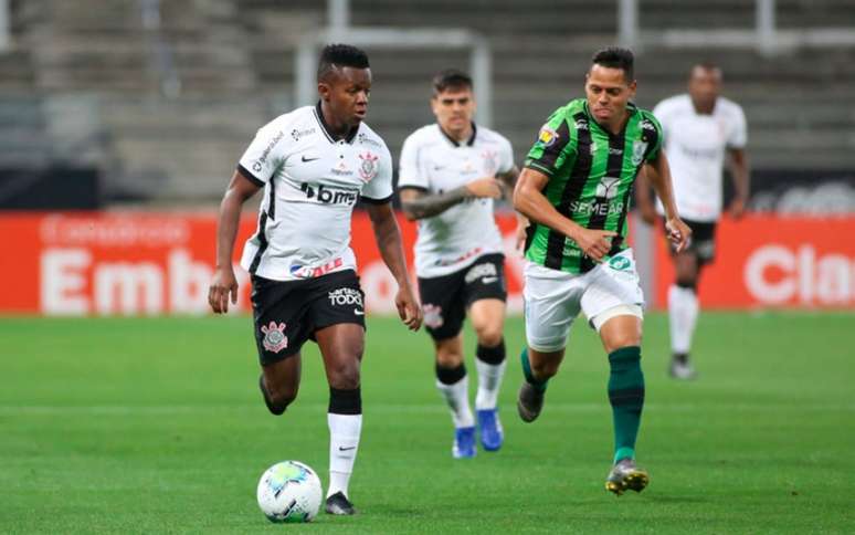 Corinthians teve um alto número de passes contra o América-MG (Foto: Rodrigo Coca/Agência Corinthians)