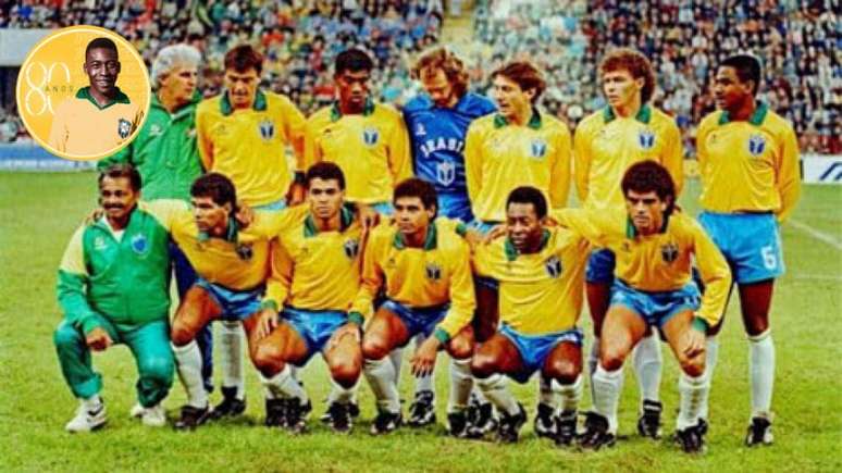 Pelé atuou na Seleção que, comandada por Falcão, tinha nomes como o goleiro Sérgio, os laterais Leonardo e Cafu, o volante César Sampaio, o meia Neto e os atacantes Charles Baiano e Rinaldo (Divulgação)