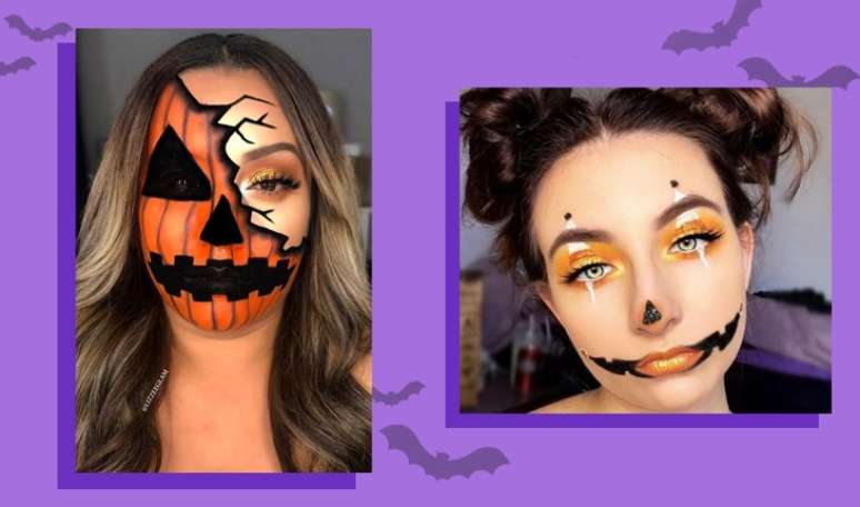 4 ideias típicas e simples de maquiagem de Halloween