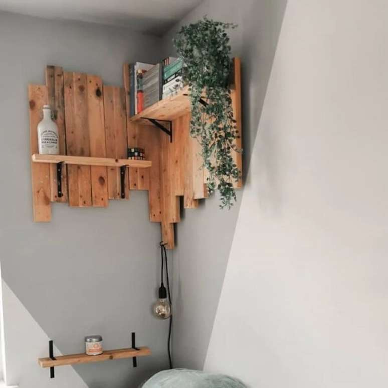 13. Voc&ecirc; pode personalizar o formato da sua prateleira de pallet. Fonte: The Whytes