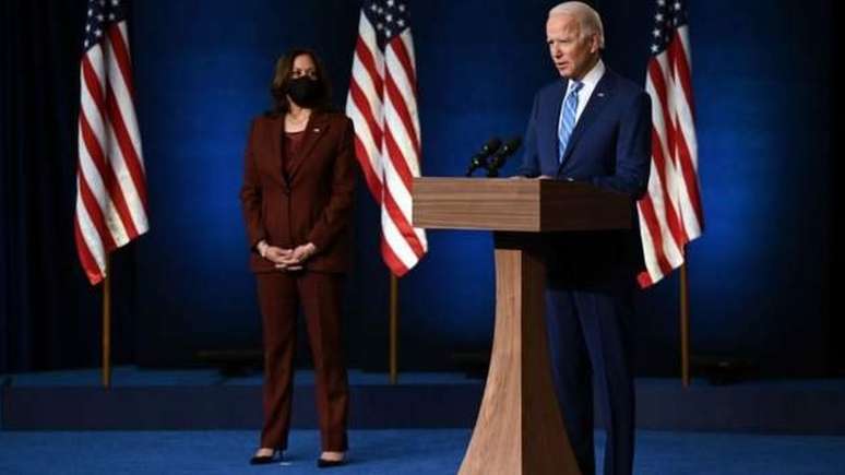 Joe Biden durante discurso