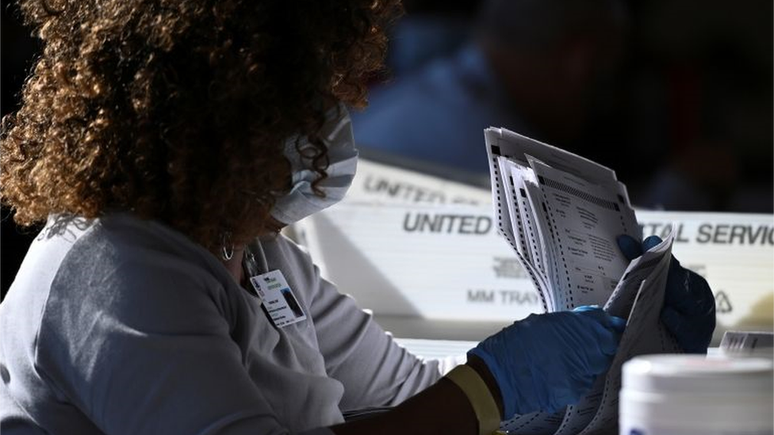 A pandemia de covid-19 levou 101 milhões de americanos a votarem antecipadamente