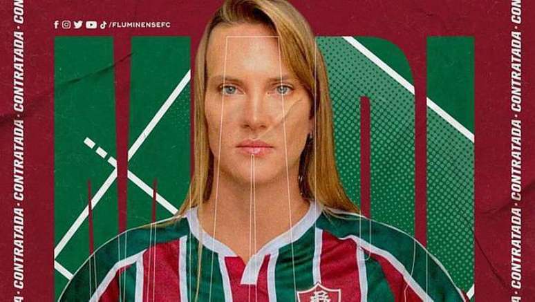 Mari foi anunciada como novo reforço do Fluminense no vôlei de quadra