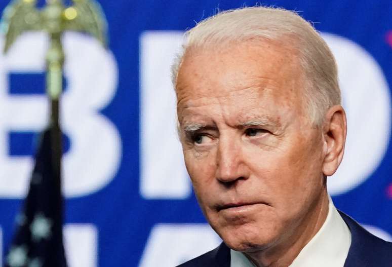 Joe Biden em Wilmington, no Estado norte-americano de Delaware
04/11/2020 REUTERS/Kevin Lamarque