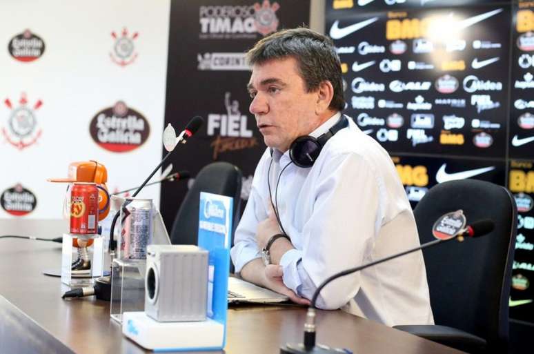 Andrés Sanchez disparou contra a arbitragem na Copa do Brasil (Foto: Rodrigo Coca/ Ag. Corinthians)