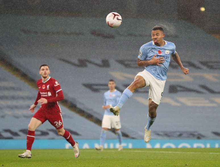 O brasileiro Gabriel Jesus em ação