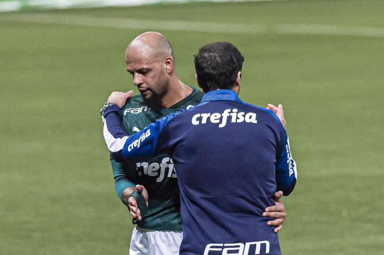 Abel Ferreira e Felipe Melo 