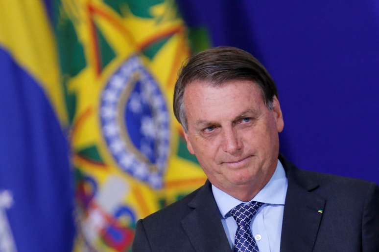 Presidente Jair Bolsonaro durante cerimônia no Palácio do Planalto
09/11/2020
REUTERS/Adriano Machado