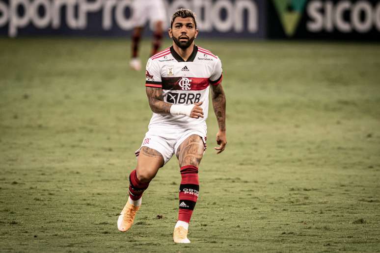 Gabigol voltou a atuar pelo Flamengo na goleada sofrida contra o Atlético-MG