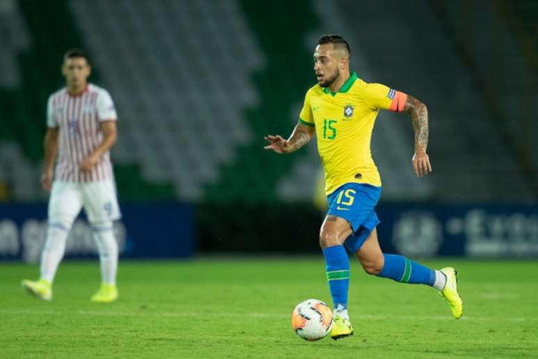 Maycon está com o grupo da Seleção Olímpica que faz amistosos preparatórios (Foto: Lucas Figueiredo/CBF)