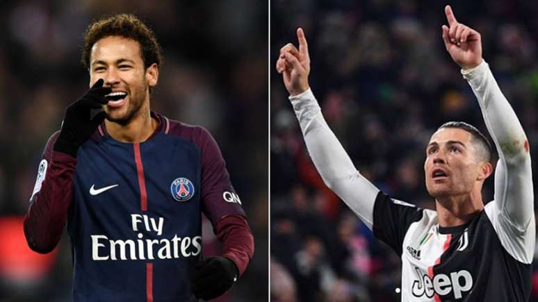 Neymar e Cristiano Ronaldo poderiam estar envolvidos em troca (Franck Fife/AFP
Reprodução Instagram)