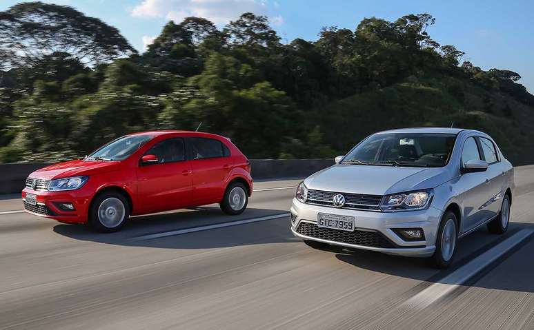 Uma dupla já velhinha da Volkswagen, mas que faz sucesso: família Gol/Voyage vence as novas gerações.