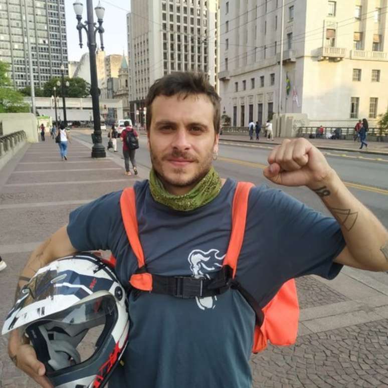 O motoboy Renato Assad &eacute; um dos candidatos a vereador em S&atilde;o Paulo