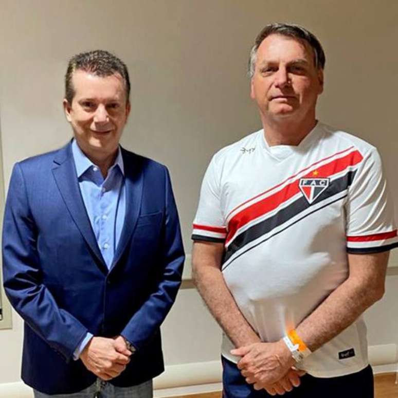 Celso Russomanno visitou o presidente Jair Bolsonaro neste sábado, 26 