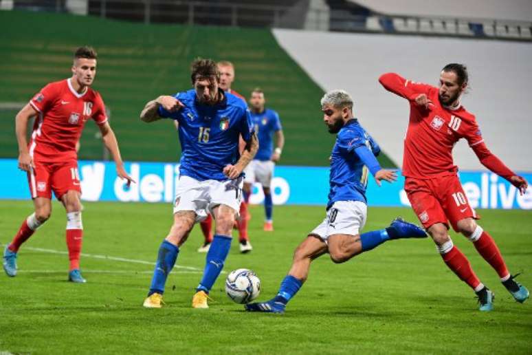 A Itália derrotou a Polônia por 2 a 0 (Foto: AFP)