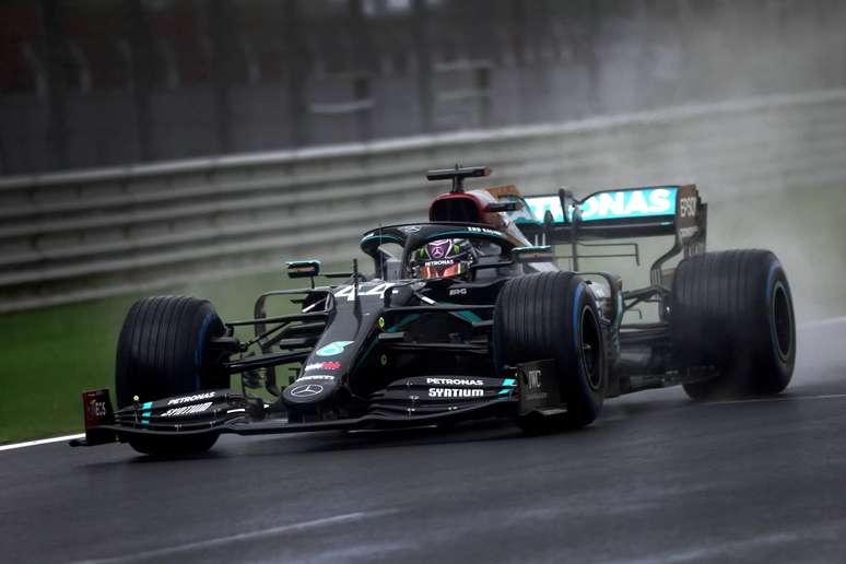 Mercedes W11 de Lewis Hamilton nunca foi o mais rápido na Turquia, mas ele soube vencer.