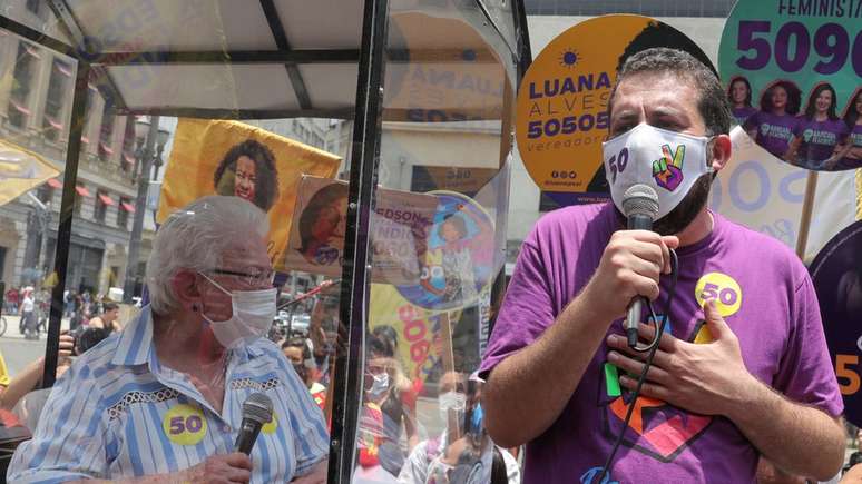 Guilherme Boulos, do PSOL, teve 20% dos votos em São Paulo, chegando ao segundo turno