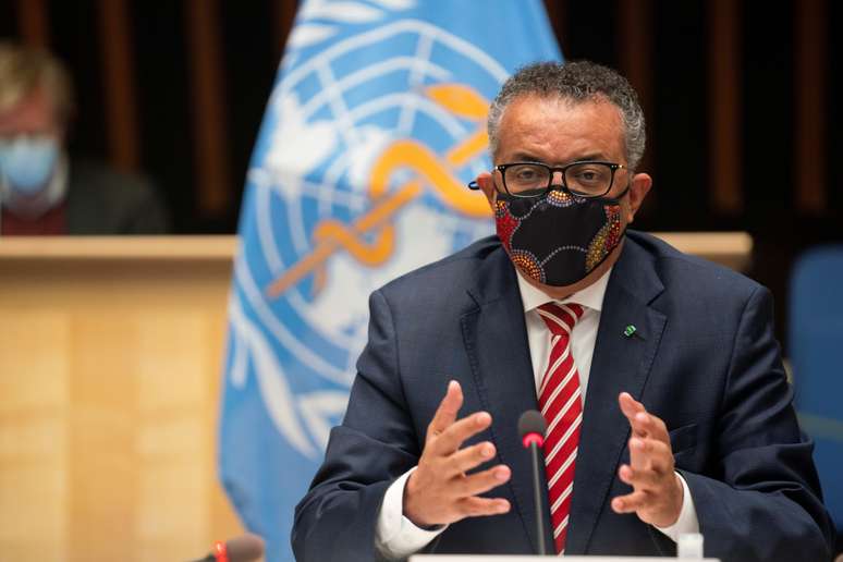 Diretor-geral da OMS, Tedros Adhanom Ghebreyesus
05/10/2020
Christopher Black/OMS/Divulgação via REUTERS 