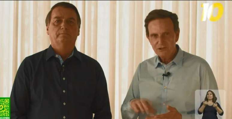 Bolsonaro gravou vídeo de campanha com Marcelo Crivella