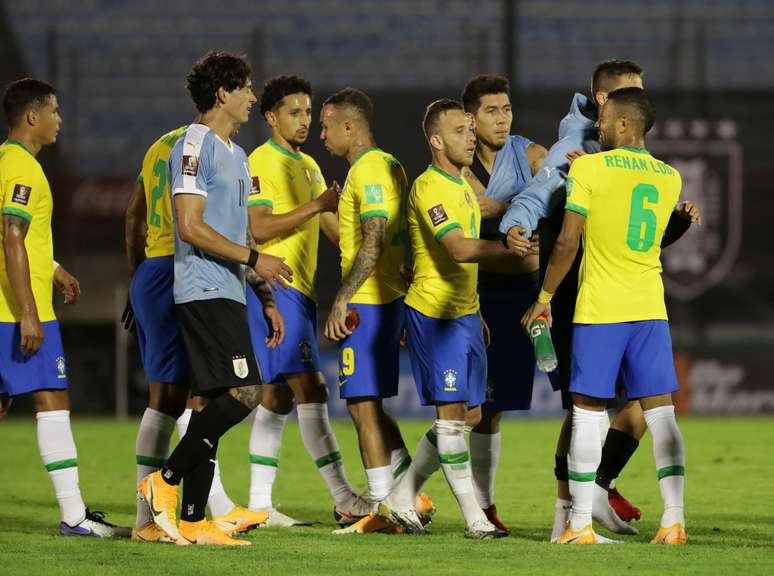 Uruguai acabou derrotado pelo Brasil por 2 a 0