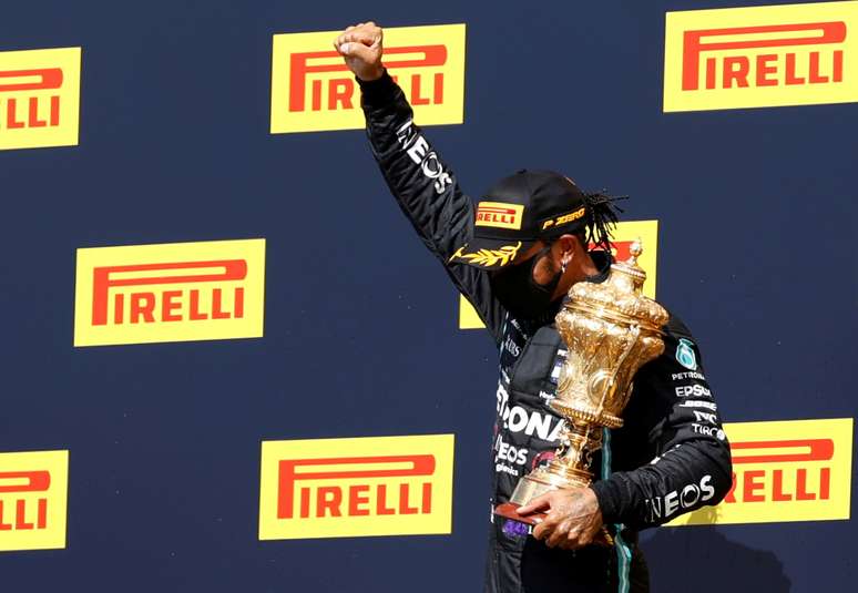 Lewis Hamilton em Silverstone
02/08/2020 REUTERS/Andrew Boyers