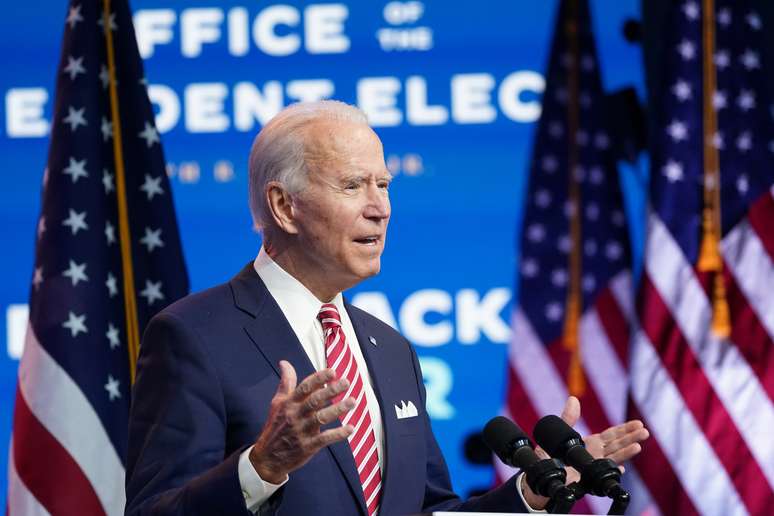 Biden fala sobre economia em Wilmington, Delaware
 16/11/2020 REUTERS/Kevin Lamarque