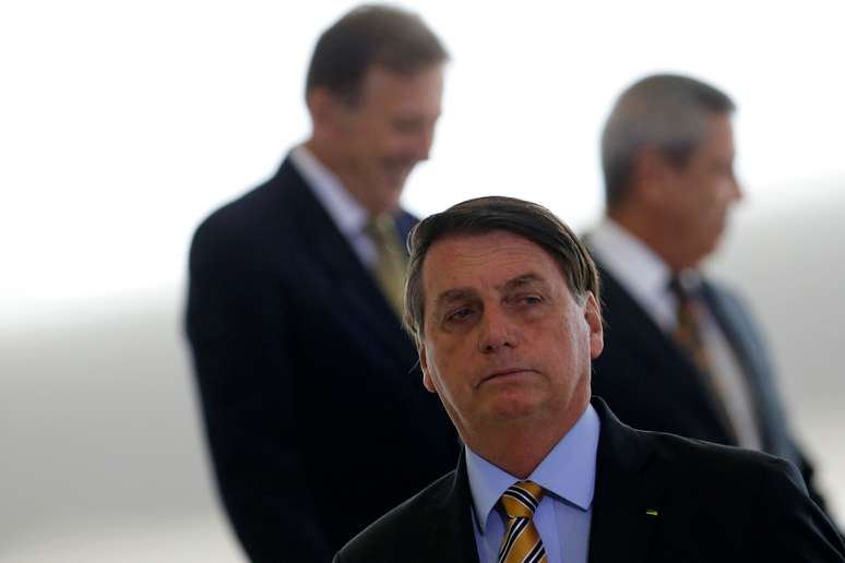 Presidente Jair Bolsonaro antes de cerimônia no Palácio do Planalto
17/11/2020 REUTERS/Adriano Machado